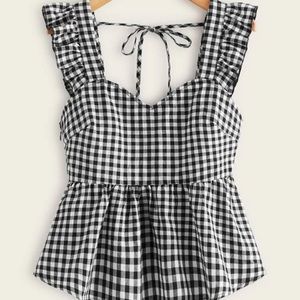Cute gingham blouse